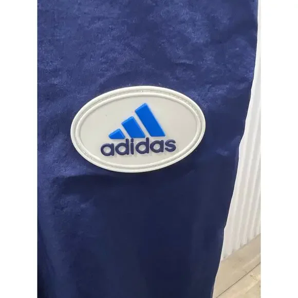 Vintage 1990’s Adidas Blue and White Two Piece Track Suit Size Large